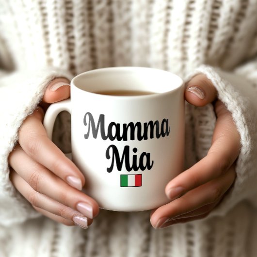 Mamma Mia Italian Flag Mug Kaffeetasse