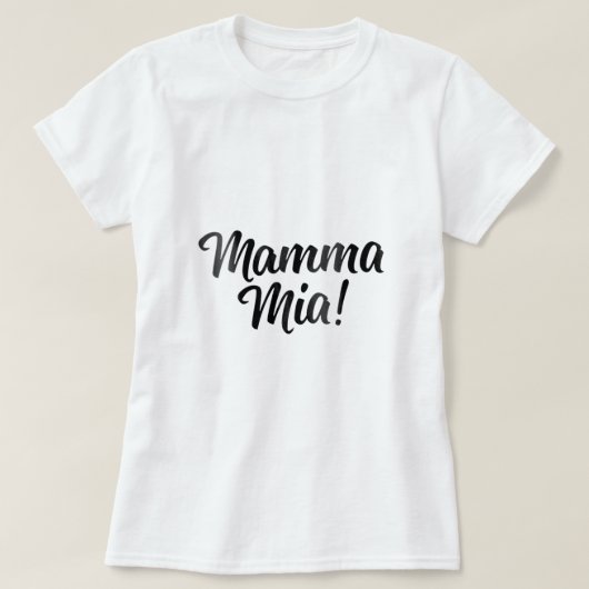 Mamma Mia Niedlich Italia T-Shirt (Design vorne)