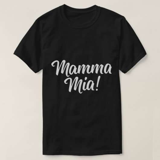 Mamma Mia Niedlich italienisch T-Shirt (Design vorne)