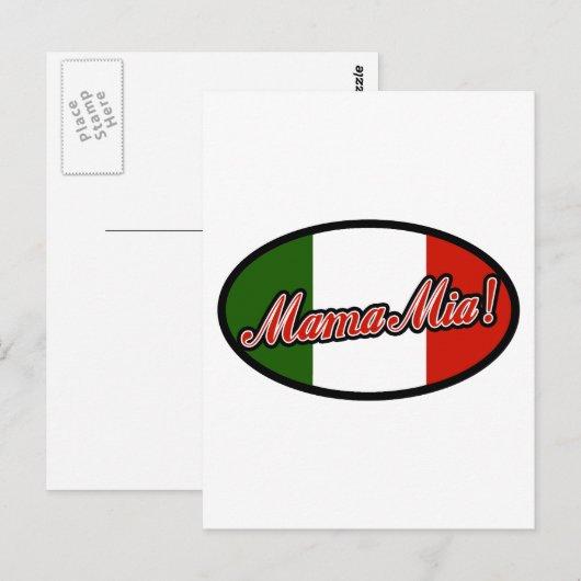 Mamma Mia! Postkarte (Vorne/Hinten)