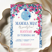 Mamma Mia Santorini Tanzkönigin Geburtstag Einladung