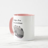 Mamma-Opossum u. Familien-Tasse Tasse (Vorderseite Links)