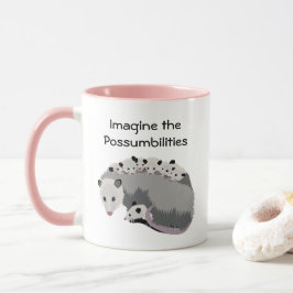 Mamma-Opossum u. Familien-Tasse Tasse