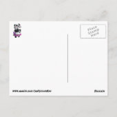 Mamma Panda mit ihrem Kind Postkarte (Rückseite)