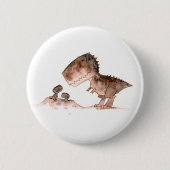 Mamma T-Rex Knopf Button (Vorderseite)