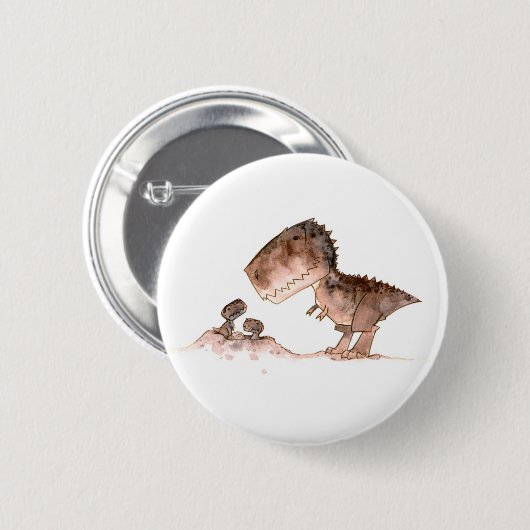 Mamma T-Rex Knopf Button (Vorne & Hinten)