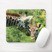 Mamma- und Babygiraffe mousepad (Mit Mouse)