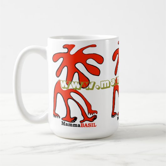 MammaBASIL Logo-Tasse Kaffeetasse (Links)