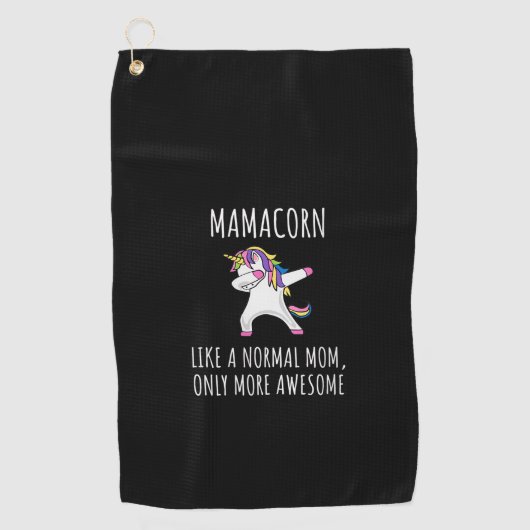 Mammacorn wie eine Mama nur Phantastische Dabbing Golfhandtuch (Vorderseite)