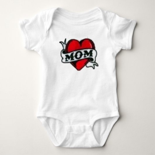 Mammaherz Baby Strampler (Vorderseite)
