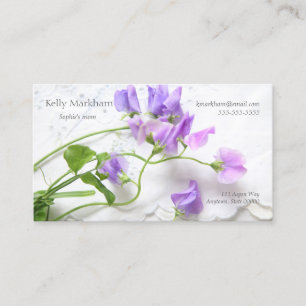 Mammakontakt der süßen Erbsen Telefonnummerkarte