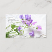 Mammakontakt der süßen Erbsen Telefonnummerkarte (Rückseite)