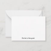 Mammalian Nurturturable Danke Card Mitteilungskarte (Rückseite)