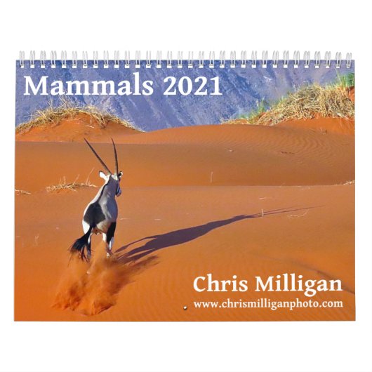 Mammals 2021 Kalender von Chris Milligan (Titelbild)