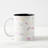 Mammaries - Regenbogen Zweifarbige Tasse (Links)