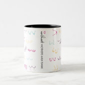 Mammaries - Regenbogen Zweifarbige Tasse (Mittel)