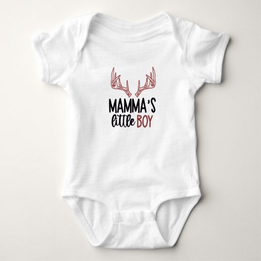 Mammas kleiner Junge Baby Strampler (Vorderseite)