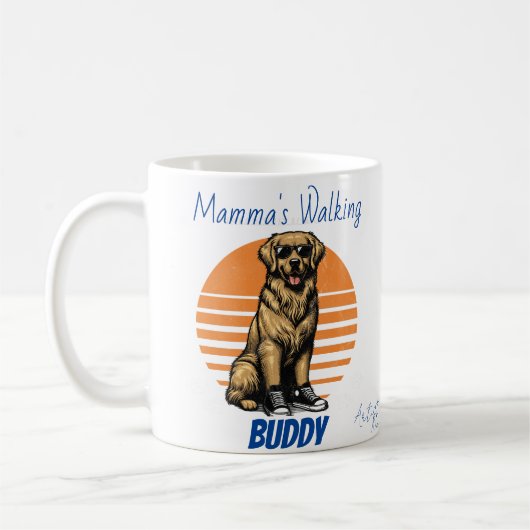 Mammas Walking Buddy Kaffeetasse (Links)