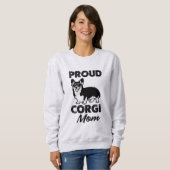 Mammasweatshirt der stolzen Corgi-Mamafrauen Hunde Sweatshirt (Vorne ganz)