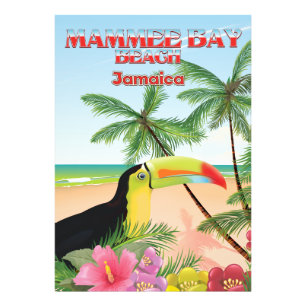 Mammee Bay Beach Jamaica Reiseplakat Fotodruck