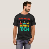 Mammo Tech Black Mammography Techniker Krass Tech T-Shirt (Vorne ganz)