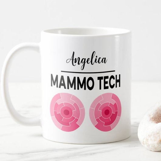 MAMMO TECH Personalisierter Name Röntgenassistent Kaffeetasse
