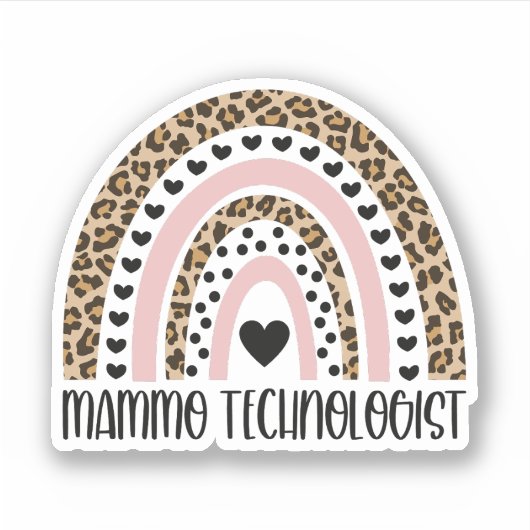 Mammo-Technologe, Mammo Tech, Mammographie-Techs Aufkleber (Vorderseite)