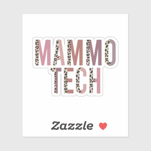 Mammo-Technologe, Mammo Tech, Mammographie-Techs Aufkleber (Blatt)