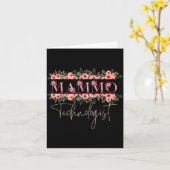 Mammo-Technologe Mammographie-Techniker Karte (Gelbe Blume)