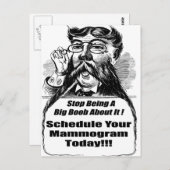Mammogramme zum Brustkrebs Postkarte (Vorne/Hinten)