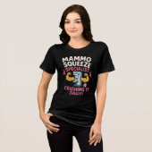 Mammographie Tech Funny Tri-Blend Shirt (Vorderseite voll)