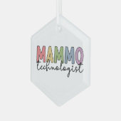 Mammographie-Techniker - Mammo-Technologe - Gesche Ornament Aus Glas (Vorderseite Links)