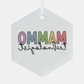 Mammographie-Techniker - Mammo-Technologe - Gesche Ornament Aus Glas (Rückseite)