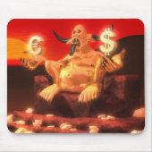 Mammon Dämon-Gott des Geldes Mousepad (Vorne)