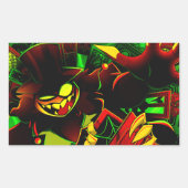 Mammon Halloween Slasher | Helluva Boss |  Rechteckiger Aufkleber (Vorderseite)