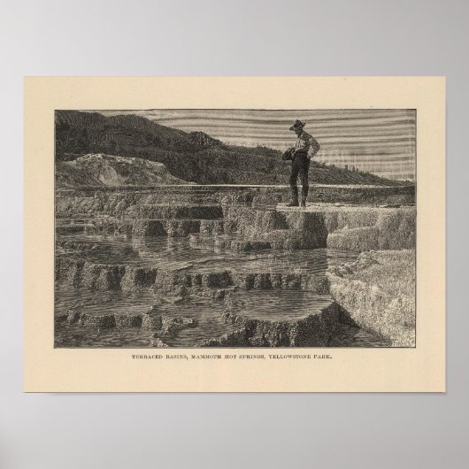 Mammot Hot Springs View Poster (Vorne)