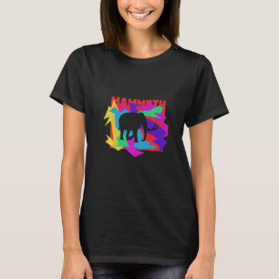 Mammoth Animal Mosaik Puzzle T-Shirt