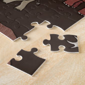 Mammoth Ära: prähistorisches, thematisches Muster. Puzzle (Seite)