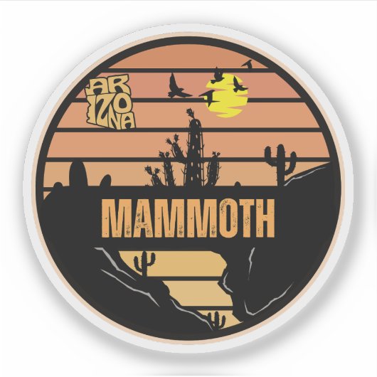 Mammoth, Arizona Aufkleber (Vorderseite)