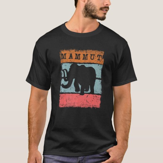 Mammoth Big Ice Woolly Elephant Mammuthus Mastodon T-Shirt (Vorderseite)