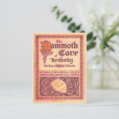 Mammoth Cave Kentucky Vintager Buchcover Postkarte (Stehend Vorderseite)