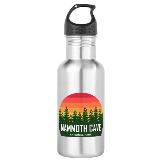 Mammoth Cave National Park Edelstahlflasche (Vorderseite)