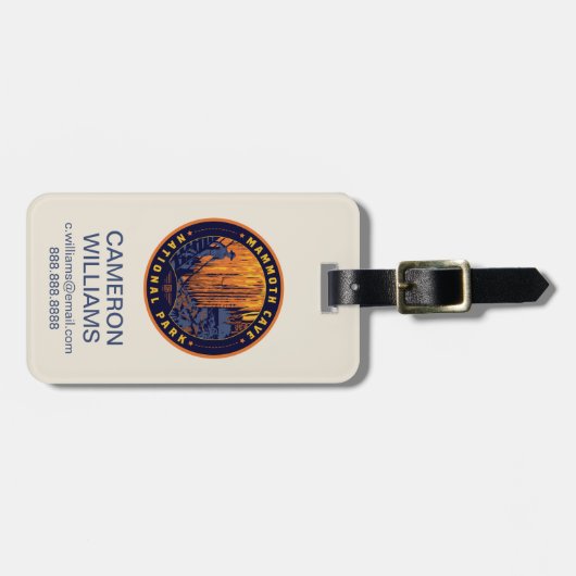 Mammoth Cave National Park Gepäckanhänger (Vorderseite horizontal)