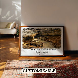 Mammoth Cave National Park Kentucky Aquarell Poster