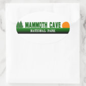 Mammoth Cave National Park Ovaler Aufkleber (Tasche)