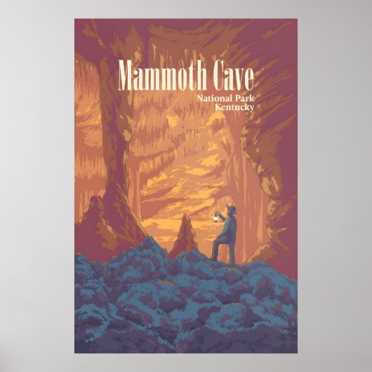 Mammoth Cave National Park Reiseplakat Poster (Vorne)