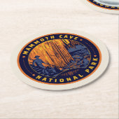 Mammoth Cave National Park Runder Pappuntersetzer (Angewinkelt)