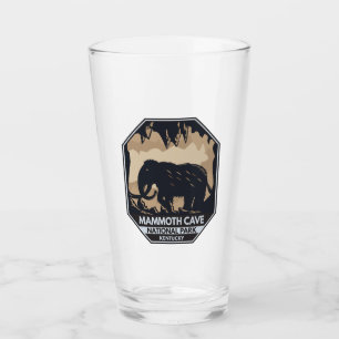 Mammoth Cave National Park Wooly Mammoth Emblem Glas