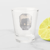 Mammoth Cave National Park Wooly Mammoth Emblem Schnapsglas (Rückseite)