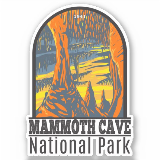 Mammoth Cave Nationalpark Kentucky Aufkleber (Vorderseite)